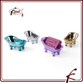 ceramic galvanized bathroom accessory mini bathtub soap dish